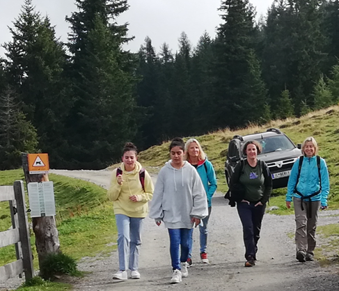 knapp vor der Hütte