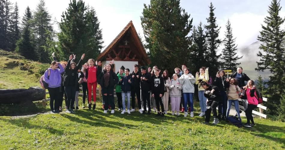 Gruppenbild 4te Klassen Birgitzer Alm 2021