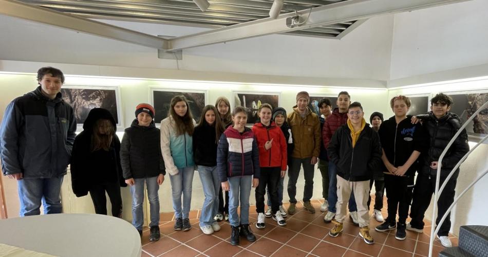 Robbie Shore und 2a mit Herrn Felderer